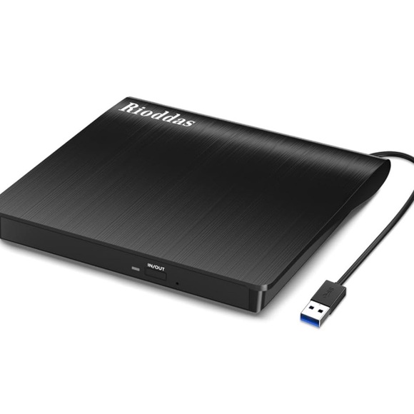 Black External CD/DVD Drive - Picture 1 of 4